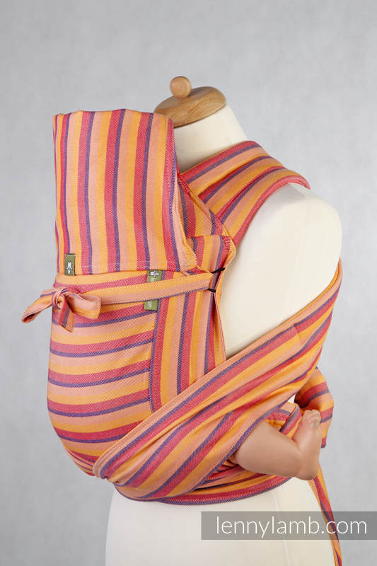 Mei Tai carrier Toddler / broken twill / bamboo and cotton / with hood/ Dune #babywearing