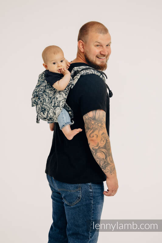 Onbuhimo PRO de Lenny, taille standard, jacquard (100% coton) - CLOCKWORK - FIX IT #babywearing