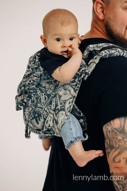 Onbuhimo PRO de Lenny, taille standard, jacquard (100% coton) - CLOCKWORK - FIX IT #babywearing