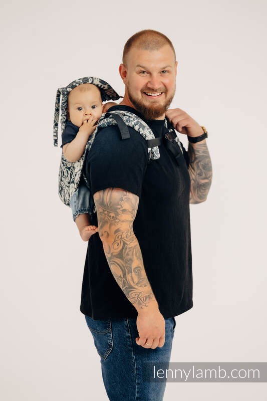 Onbuhimo PRO de Lenny, taille standard, jacquard (100% coton) - CLOCKWORK - FIX IT #babywearing