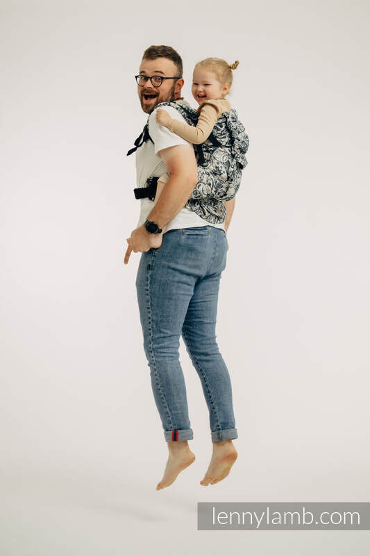 Porte-bébé LennyPreschool, taille preschool, jacquard, 100% coton - CLOCKWORK - FIX IT #babywearing