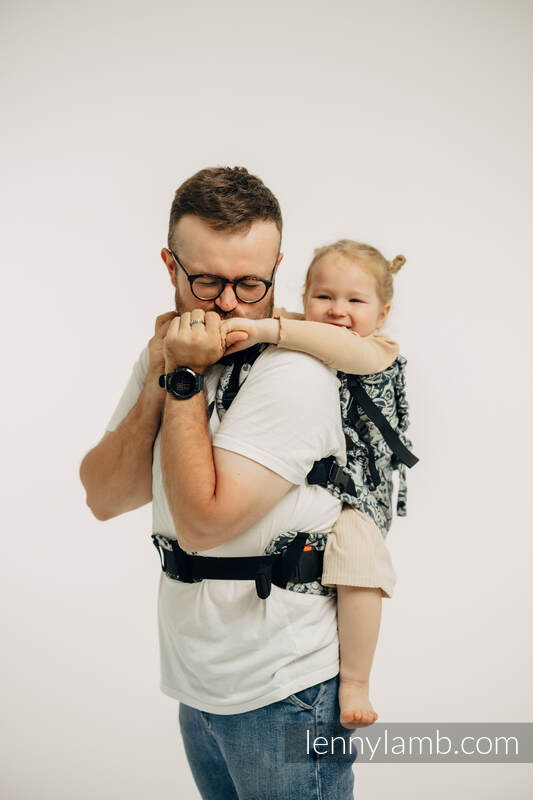 Porte-bébé LennyPreschool, taille preschool, jacquard, 100% coton - CLOCKWORK - FIX IT #babywearing