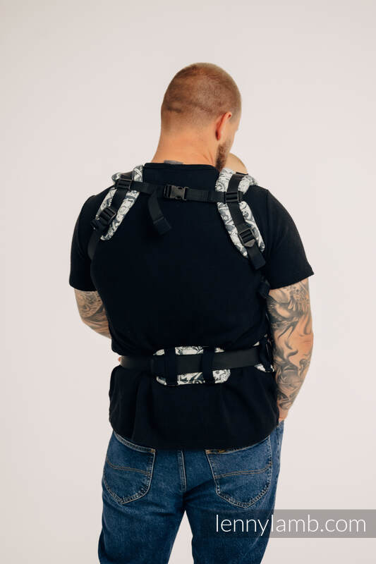 Porte-bébé LennyUpGrade, taille standard, jacquard, 100% coton - CLOCKWORK - FIX IT #babywearing
