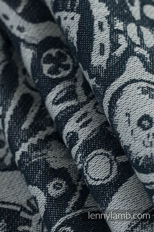 Ring Sling, Jacquard Weave (100% cotton), with gathered shoulder - CLOCKWORK - FIX IT - standard 1.8m #babywearing