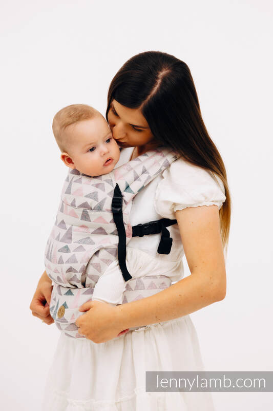 Marsupio LennyLight, misura Standard, tessitura jacquard, 61% cotone, 39% viscosa di bamboo - EAGLE ROCKS - PEAK #babywearing