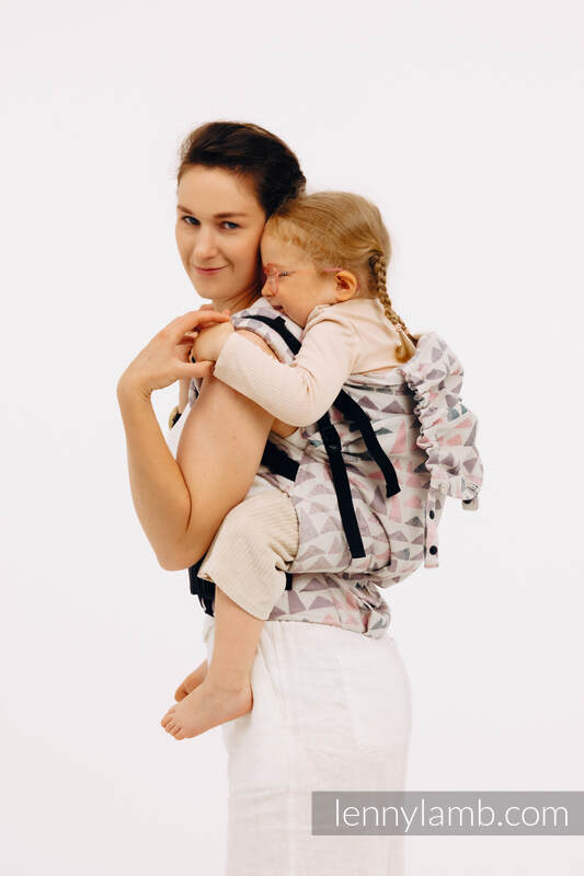 LennyPreschool Carrier, Preschool Size, jacquard weave (61% cotton, 39% bamboo viscose) - EAGLE ROCKS - PEAK #babywearing
