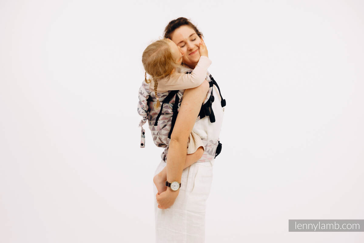 LennyPreschool Carrier, Preschool Size, jacquard weave (61% cotton, 39% bamboo viscose) - EAGLE ROCKS - PEAK #babywearing
