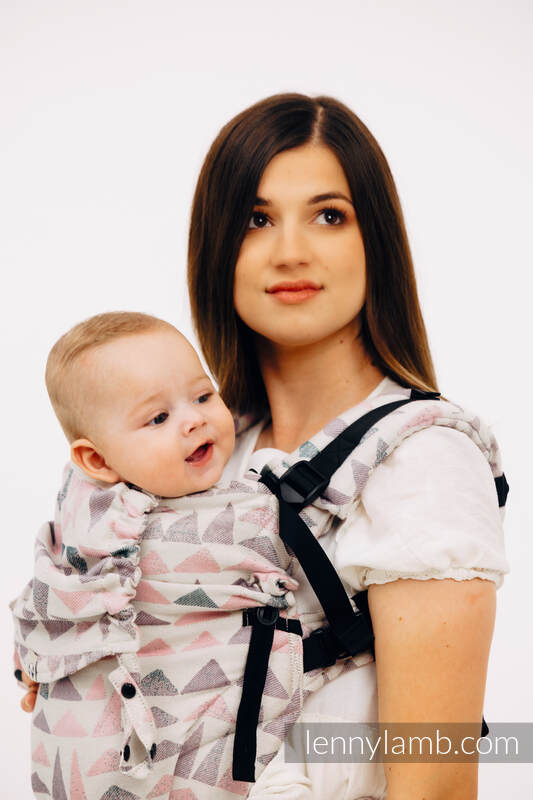 LennyUpGrade Carrier, Standard Size, jacquard weave, 61% cotton, 39% bamboo viscose - EAGLE ROCKS - PEAK #babywearing