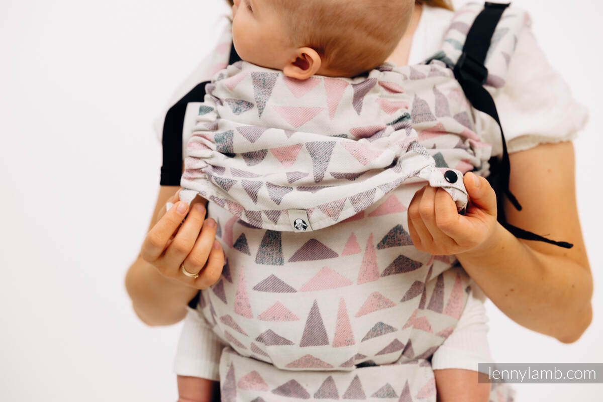 LennyUpGrade Carrier, Standard Size, jacquard weave, 61% cotton, 39% bamboo viscose - EAGLE ROCKS - PEAK #babywearing