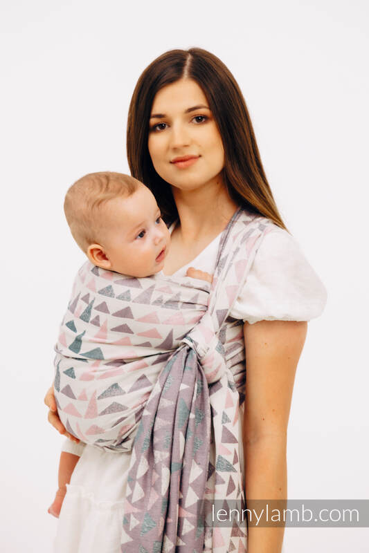 Fascia portabebè, tessitura Jacquard (61% cotone, 39% viscosa di bamboo) - EAGLE ROCKS - PEAK - taglia L #babywearing