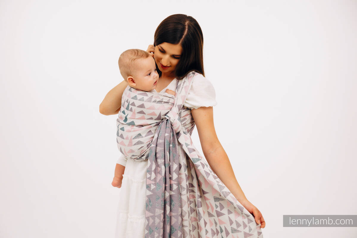 Fascia portabebè, tessitura Jacquard (61% cotone, 39% viscosa di bamboo) - EAGLE ROCKS - PEAK - taglia L #babywearing