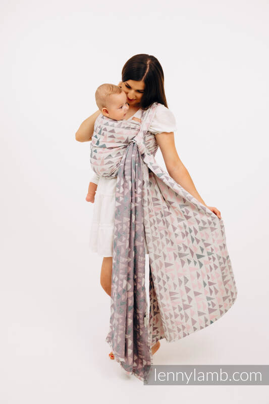 Fascia portabebè, tessitura Jacquard (61% cotone, 39% viscosa di bamboo) - EAGLE ROCKS - PEAK - taglia L #babywearing