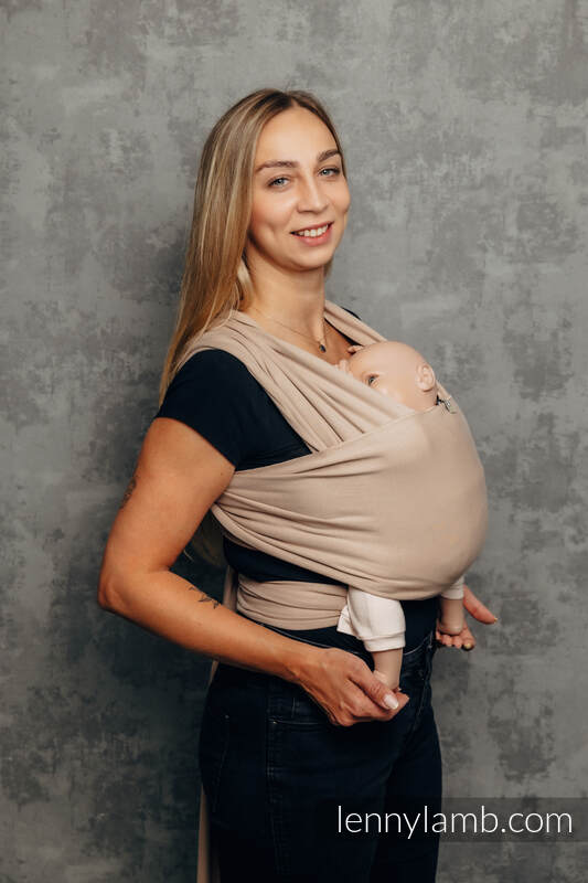 Stretchy/Elastic Baby Sling - FOR PROFESSIONAL USE EDITION - NUDE BEIGE - standard size 5.0 m #babywearing