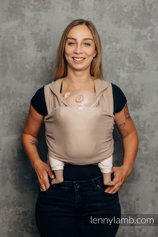 Stretchy/Elastic Baby Sling - FOR PROFESSIONAL USE EDITION - NUDE BEIGE - standard size 5.0 m #babywearing