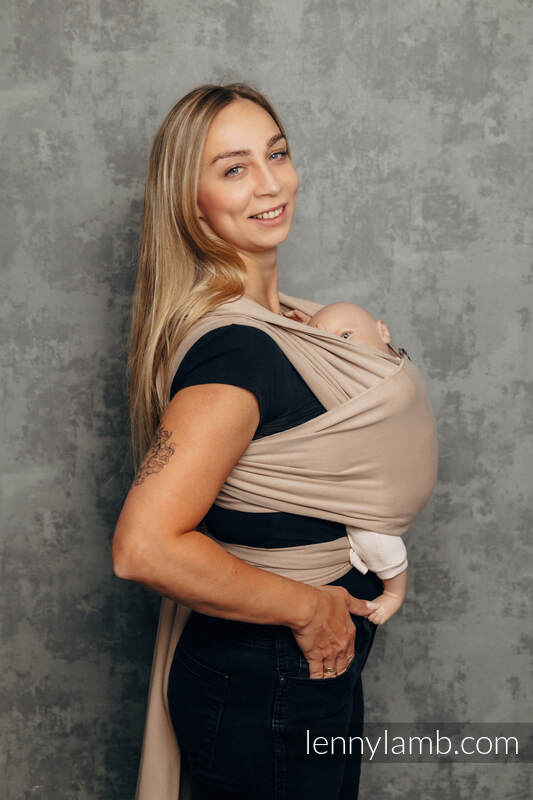 Stretchy/Elastic Baby Sling - FOR PROFESSIONAL USE EDITION - NUDE BEIGE - standard size 5.0 m #babywearing