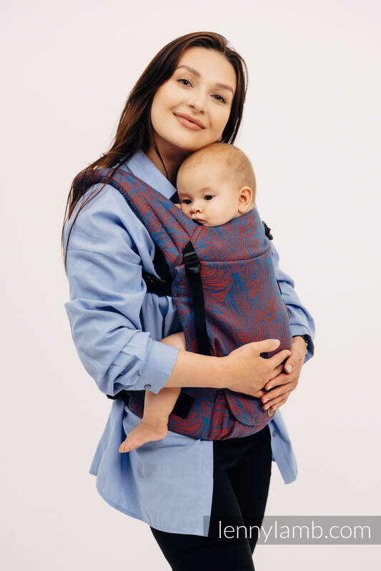 Nosidełko LennyLight z tkaniny żakardowej 100% bawełna , rozmiar standard - ROSZPUNKA - SWIRL  #babywearing