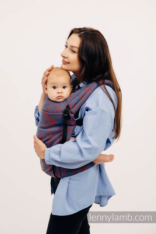 Nosidełko LennyLight z tkaniny żakardowej 100% bawełna , rozmiar standard - ROSZPUNKA - SWIRL  #babywearing
