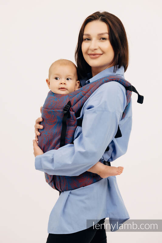 Nosidełko LennyLight z tkaniny żakardowej 100% bawełna , rozmiar standard - ROSZPUNKA - SWIRL  #babywearing