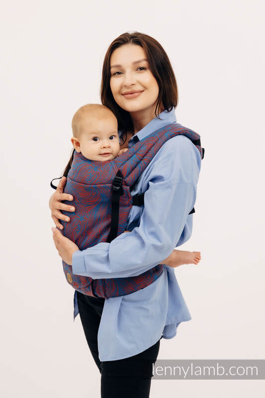 Nosidełko LennyLight z tkaniny żakardowej 100% bawełna , rozmiar standard - ROSZPUNKA - SWIRL  #babywearing