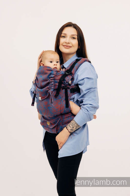 LennyUpGrade Carrier, Standard Size, jacquard weave 100% cotton - RAPUNZEL - SWIRL #babywearing