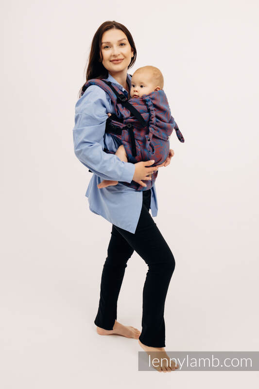 LennyUpGrade Carrier, Standard Size, jacquard weave 100% cotton - RAPUNZEL - SWIRL #babywearing