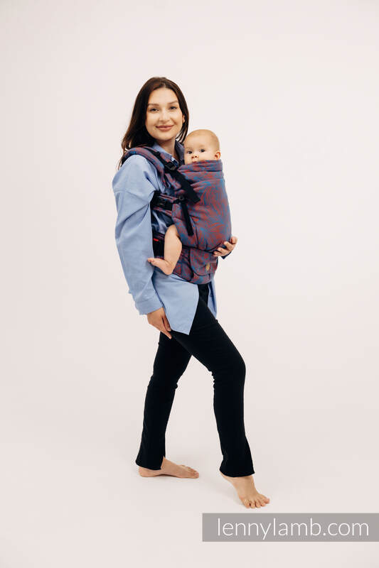 LennyUpGrade Carrier, Standard Size, jacquard weave 100% cotton - RAPUNZEL - SWIRL #babywearing