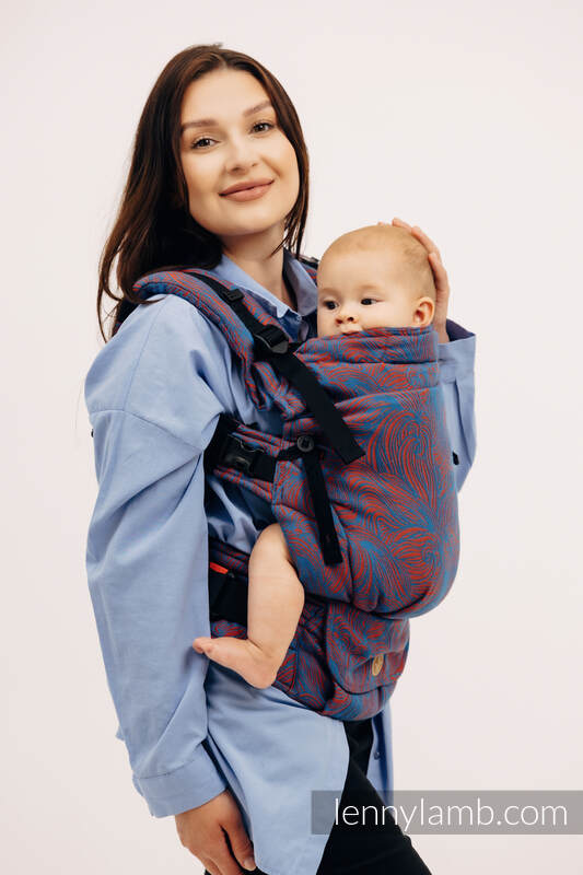 LennyUpGrade Carrier, Standard Size, jacquard weave 100% cotton - RAPUNZEL - SWIRL #babywearing