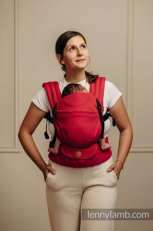 My First Baby Carrier - LennyLight, Standard Size, herringbone weave 100% cotton - LITTLE HERRINGBONE SEDONA #babywearing