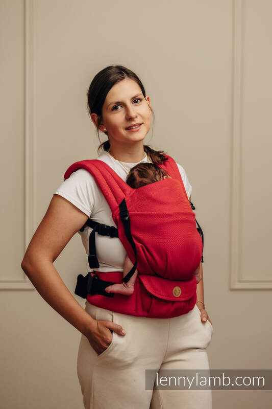 My First Baby Carrier - LennyLight, Standard Size, herringbone weave 100% cotton - LITTLE HERRINGBONE SEDONA #babywearing