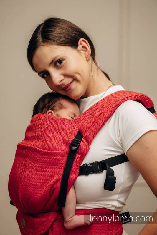 My First Baby Carrier - LennyLight, Standard Size, herringbone weave 100% cotton - LITTLE HERRINGBONE SEDONA #babywearing