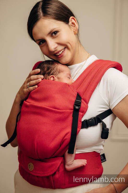 My First Baby Carrier - LennyLight, Standard Size, herringbone weave 100% cotton - LITTLE HERRINGBONE SEDONA #babywearing