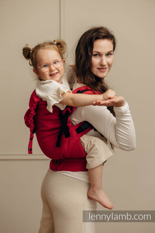 LennyPreschool Carrier, Preschool Size, herringbone weave 100% cotton - LITTLE HERRINGBONE SEDONA #babywearing