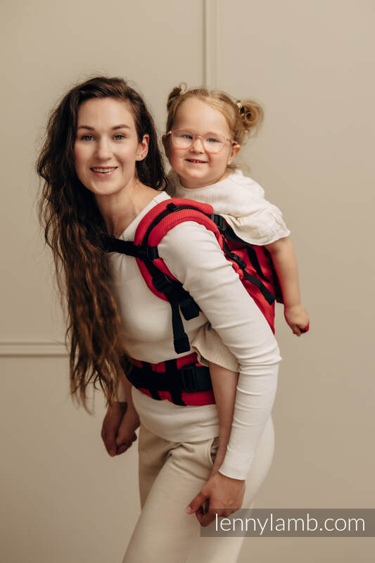 LennyPreschool Carrier, Preschool Size, herringbone weave 100% cotton - LITTLE HERRINGBONE SEDONA #babywearing