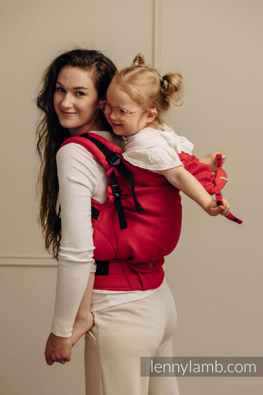 LennyPreschool Carrier, Preschool Size, herringbone weave 100% cotton - LITTLE HERRINGBONE SEDONA #babywearing