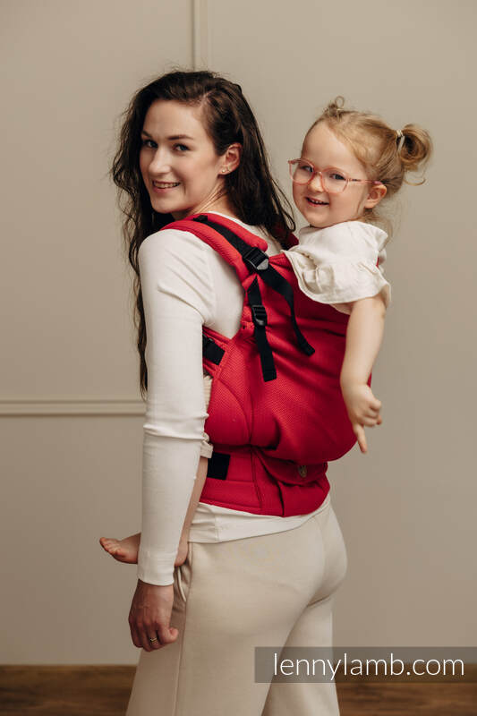 LennyPreschool Carrier, Preschool Size, herringbone weave 100% cotton - LITTLE HERRINGBONE SEDONA #babywearing
