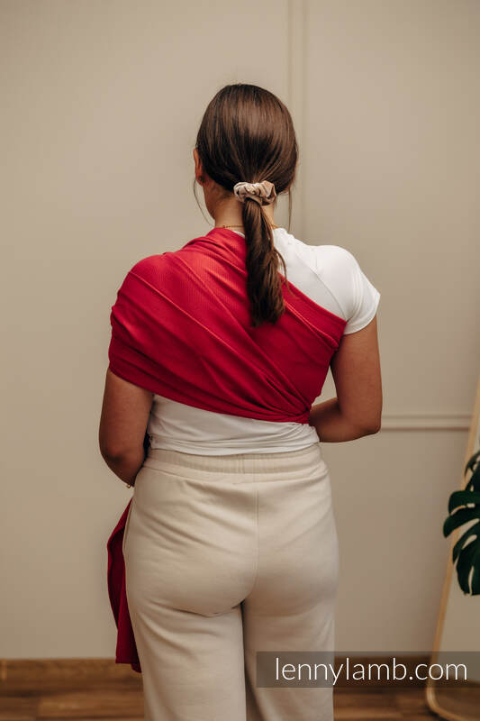 Ring Sling, Herringbone Weave (100% cotton) - with gathered shoulder - LITTLE HERRINGBONE SEDONA - standard 1.8m #babywearing