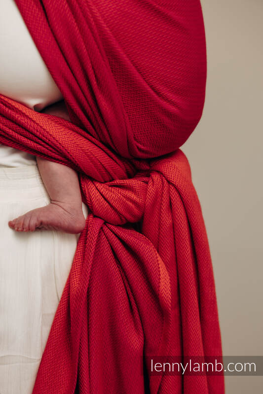 Baby Sling, Herringbone Weave (100% cotton) - LITTLE HERRINGBONE SEDONA - size XS #babywearing