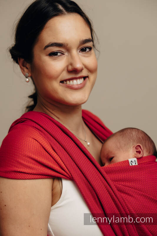 Baby Sling, Herringbone Weave (100% cotton) - LITTLE HERRINGBONE SEDONA - size XS #babywearing