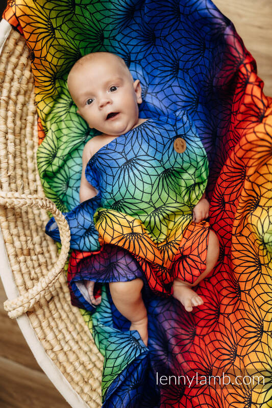 Mulldecke Maxi - RAINBOW LOTUS (grad B) #babywearing