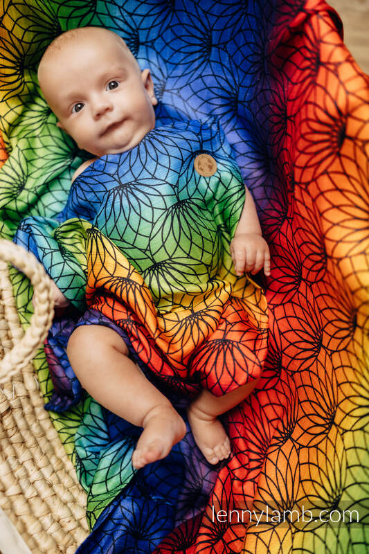 Mullwindel - RAINBOW LOTUS (grad B) #babywearing