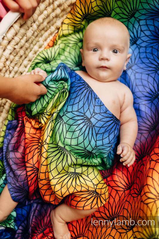 Mullwindel - RAINBOW LOTUS (grad B) #babywearing