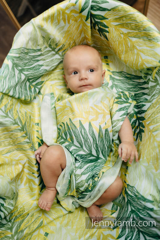 Mullwindel - RAINFOREST - LIME #babywearing
