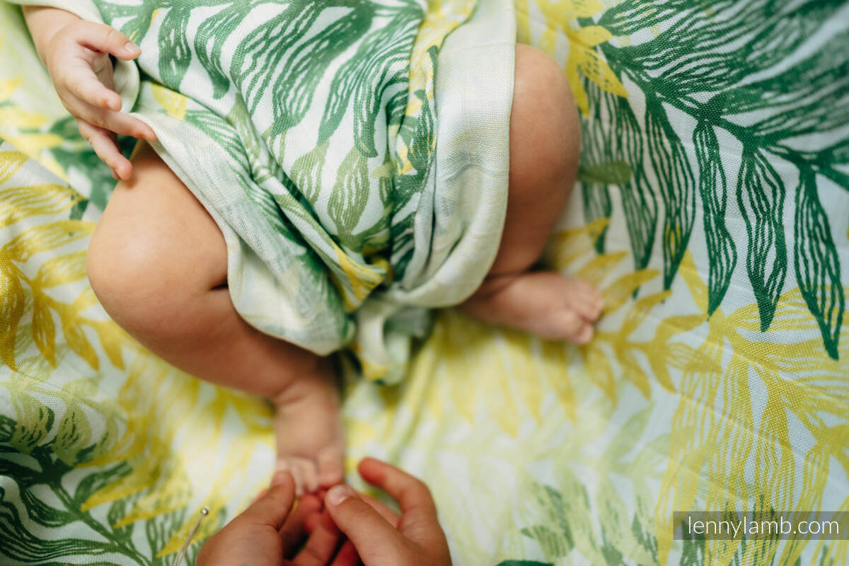 Mulldecke Maxi - RAINFOREST - LIME #babywearing