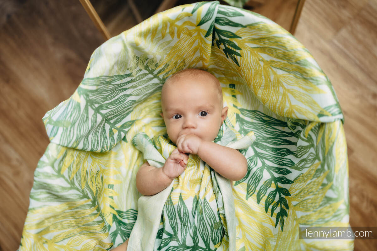 Mulldecke Maxi - RAINFOREST - LIME #babywearing