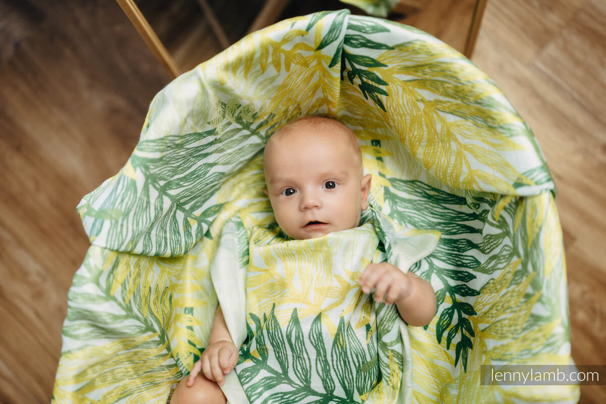 Mulldecke Maxi - RAINFOREST - LIME #babywearing