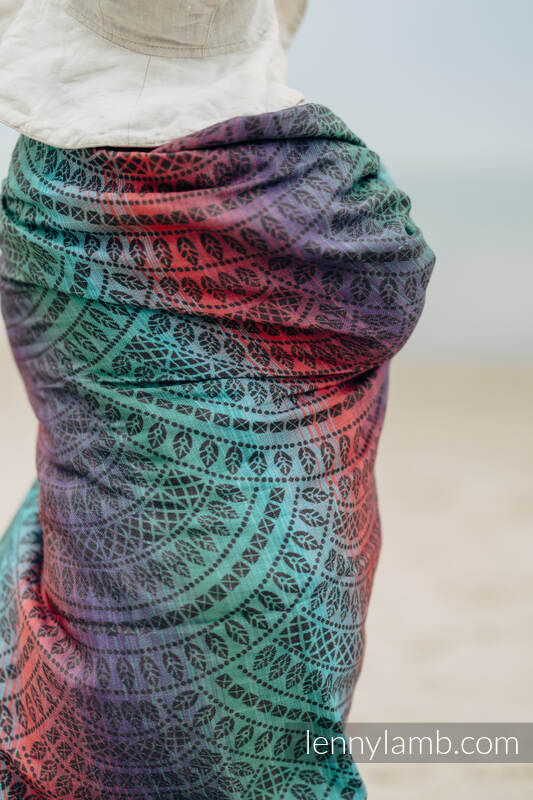 Mulldecke - PEACOCK'S TAIL - BLACK OPAL SMOKY (grad B) #babywearing