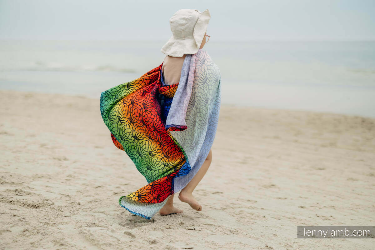 Mulldecke Maxi - RAINBOW LOTUS (grad B) #babywearing