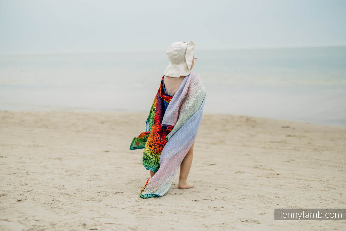 Mulldecke Maxi - RAINBOW LOTUS (grad B) #babywearing