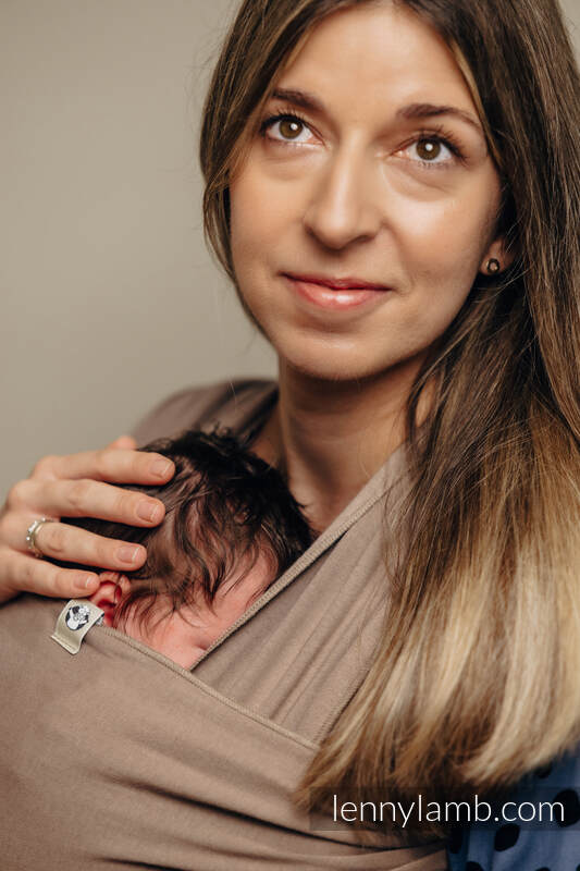 Fular elástico - Mocha - talla estándar 5.0 m #babywearing