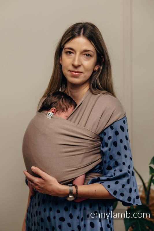 Fular elástico - Mocha - talla estándar 5.0 m #babywearing